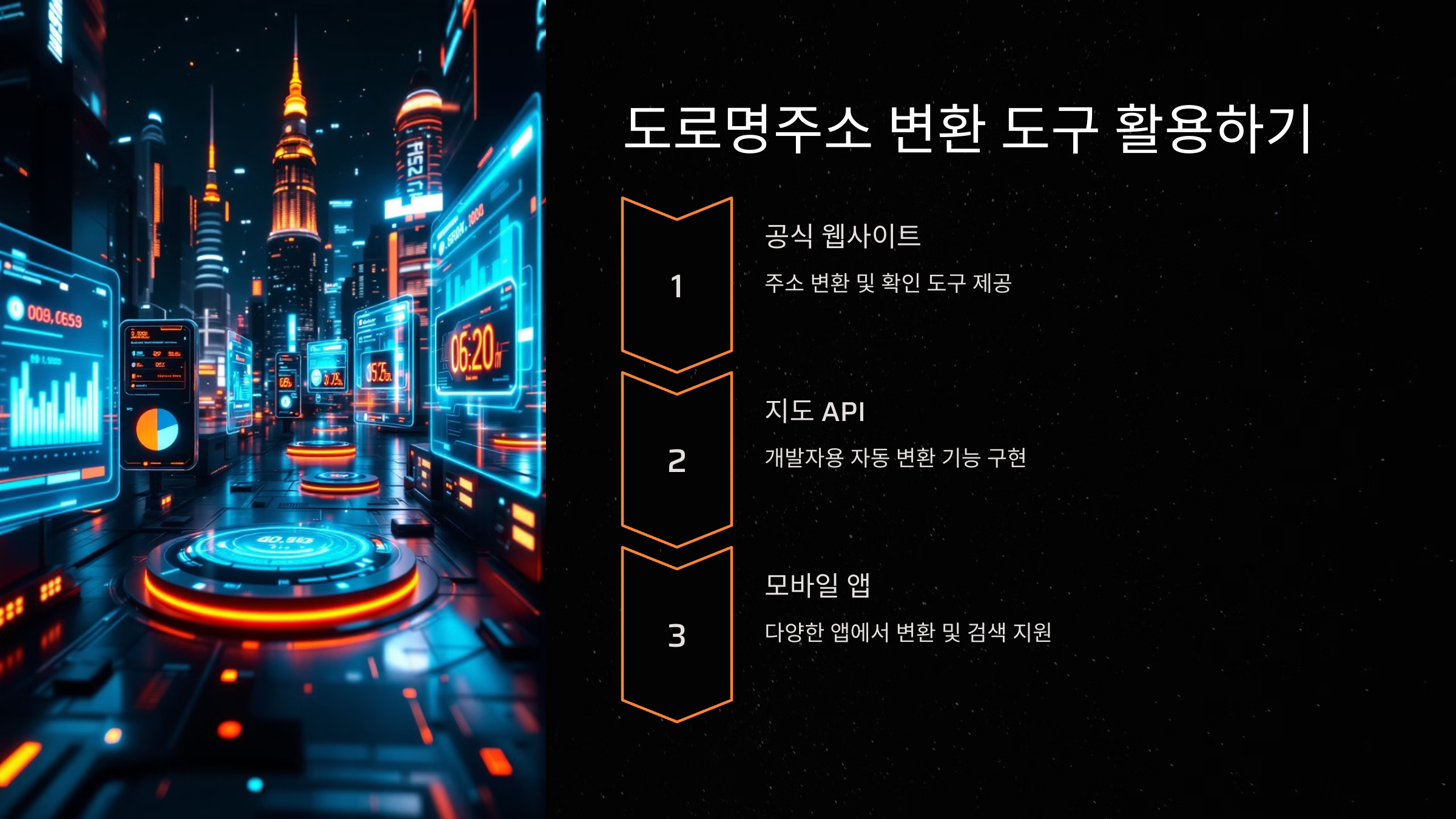 도로명주소 변환 도구 활용하기