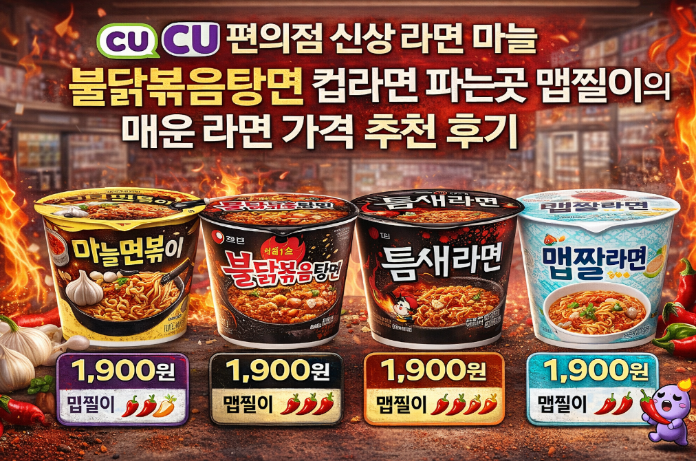 마늘 불닭볶음탕면 맵찔이도 먹을 수 있을까?