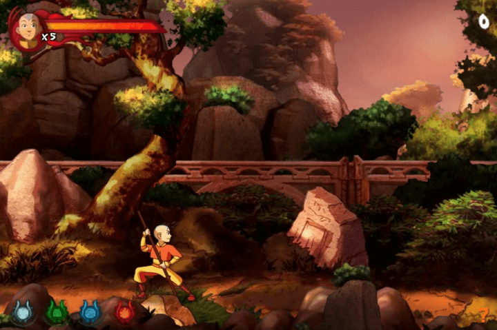 아바타-원소의-주인-플래시게임-시작-화면