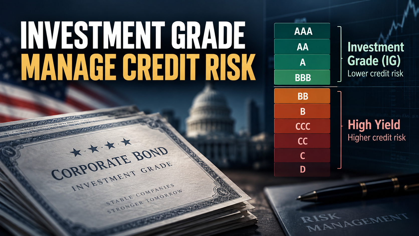 Investment grade bonds and credit risk management