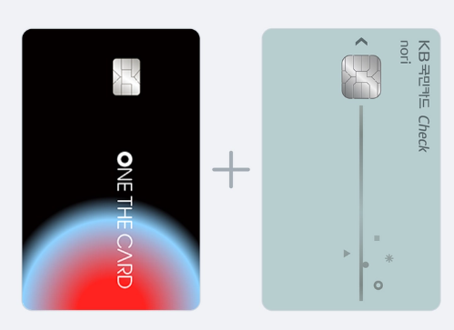 추천 카드 조합: 원더 데일리 카드 + 노리 체크카드