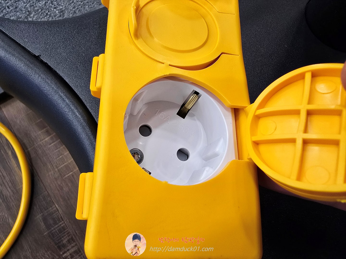 고용량 연장선 전기 멀티탭 히터 에어컨 캠핑 4000W 산업용 리드선 5M