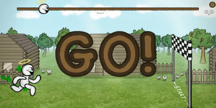 카와이런2-플래시게임-시작-화면