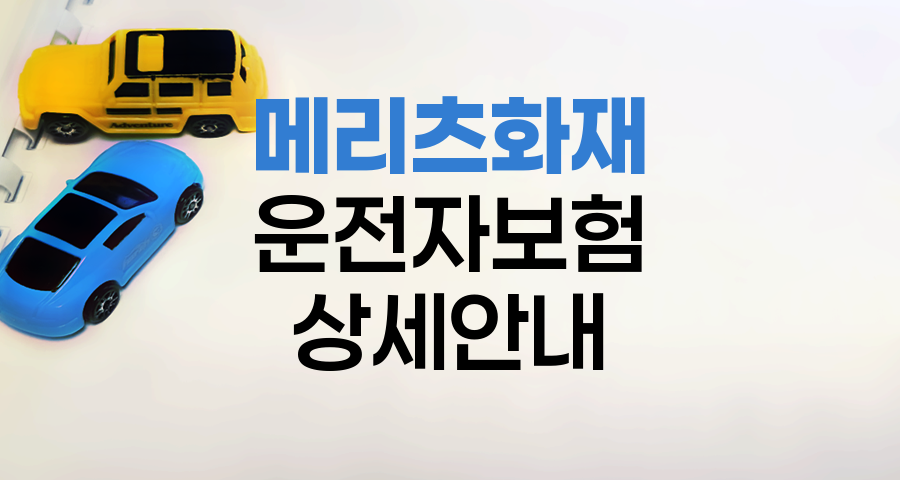 메리츠화재 운전자보험 상세 안내