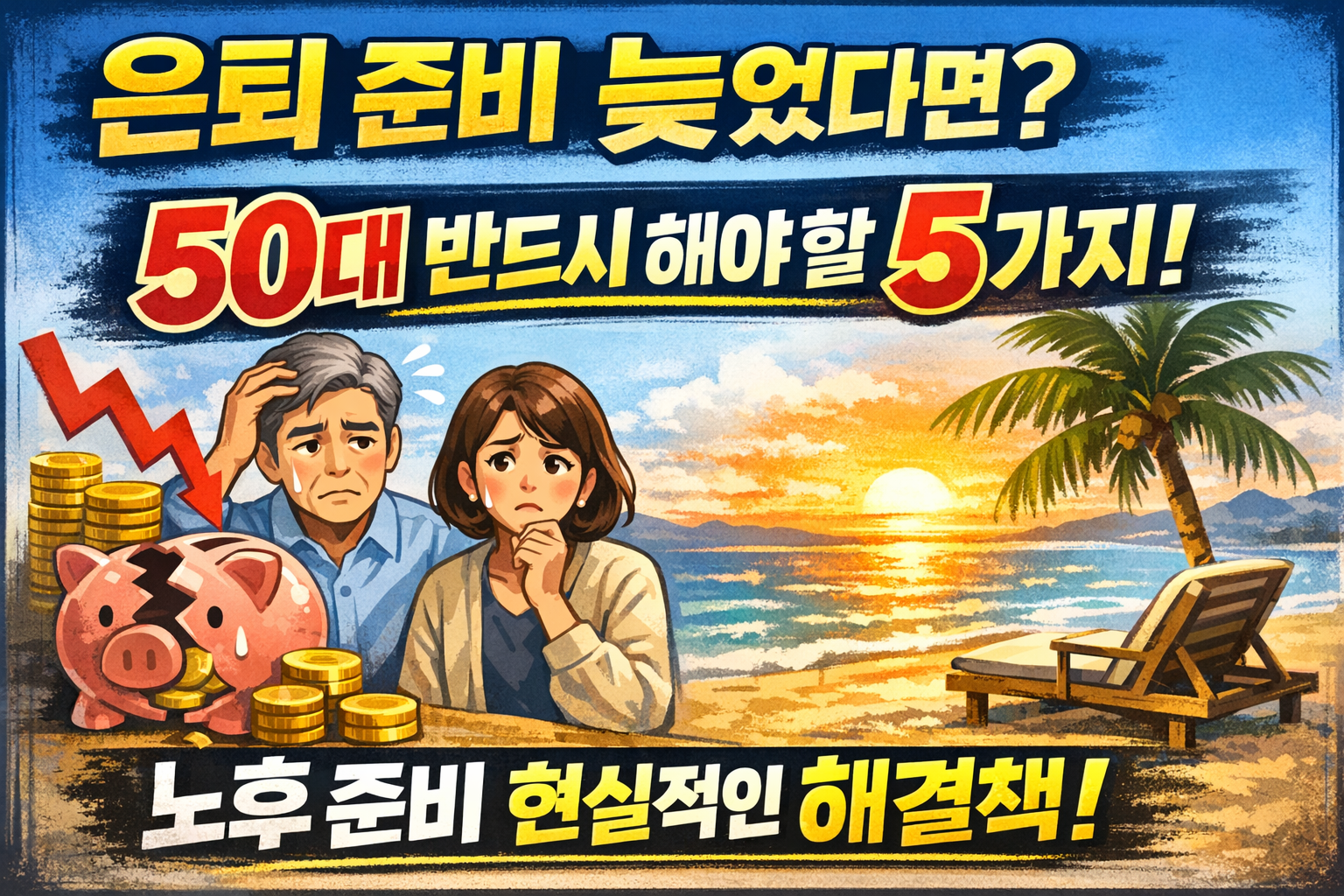 은퇴 준비가 늦어 고민하는 50대 부부에게 노후 준비 현실적인 해결책을 알려준다.
