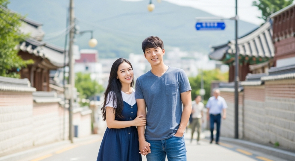 단양여행, 여행 수 만족한 커플의 표정