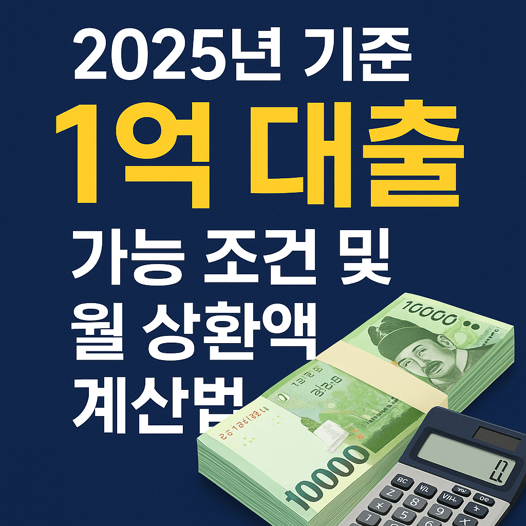 1억 대출 활용법