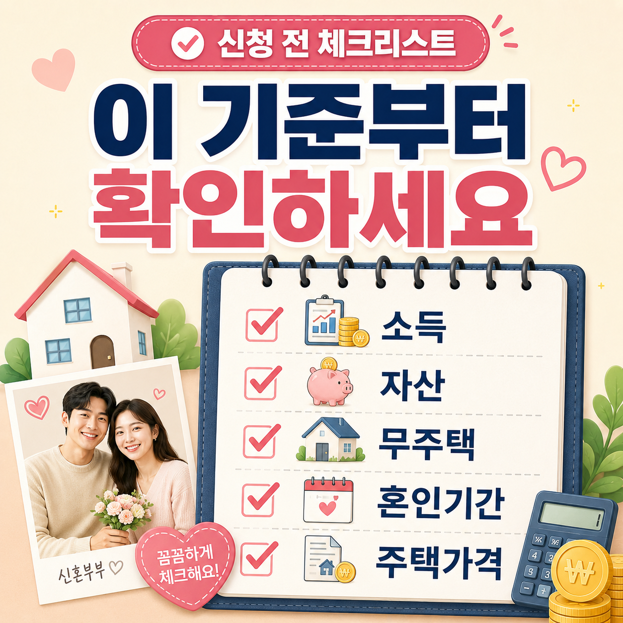 신혼부부 디딤돌대출 신청 전 체크리스트 이미지