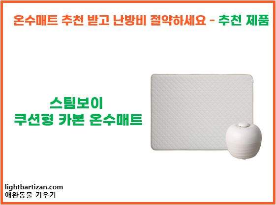 스팀보이 쿠션형 카본 온수매트