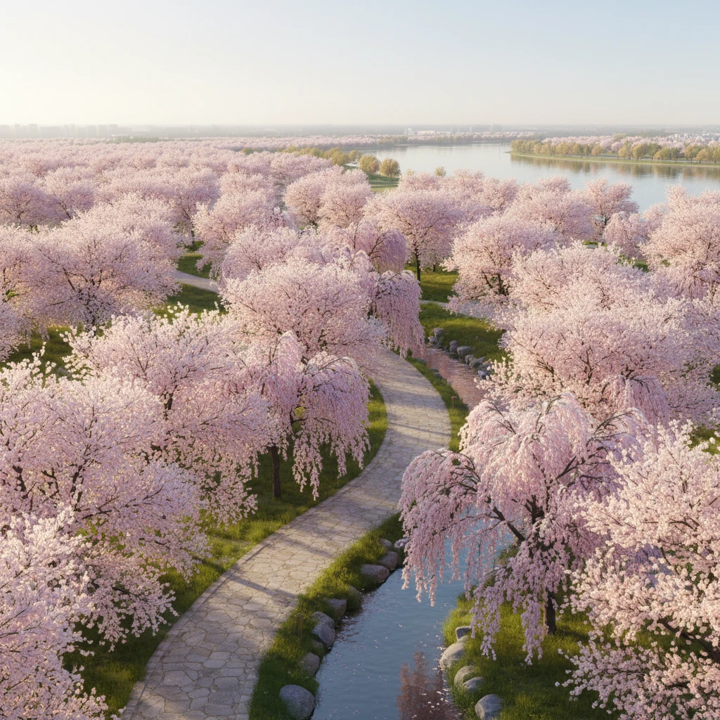 서초구 수양벚꽃 명소 국립현충원 방문..