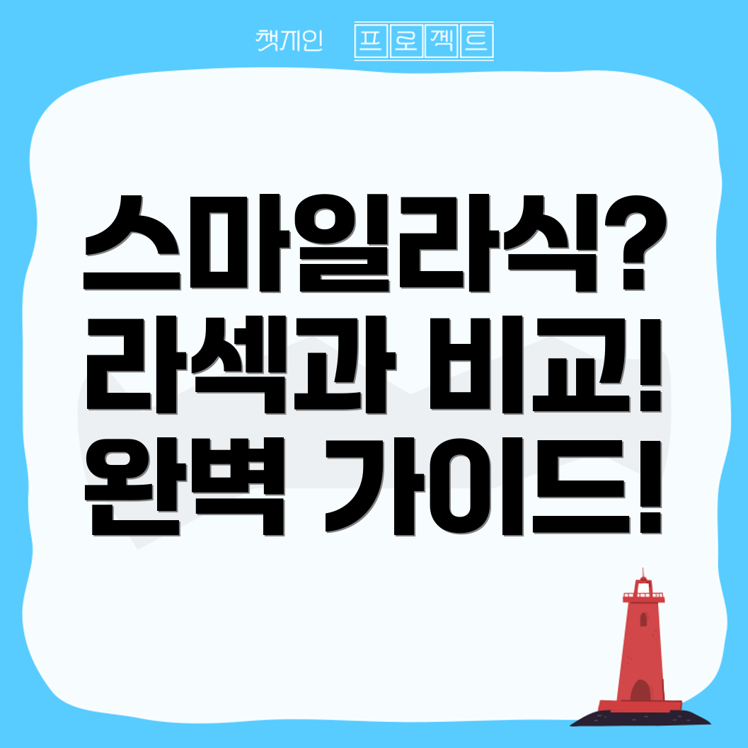스마일라식과 라섹 차이