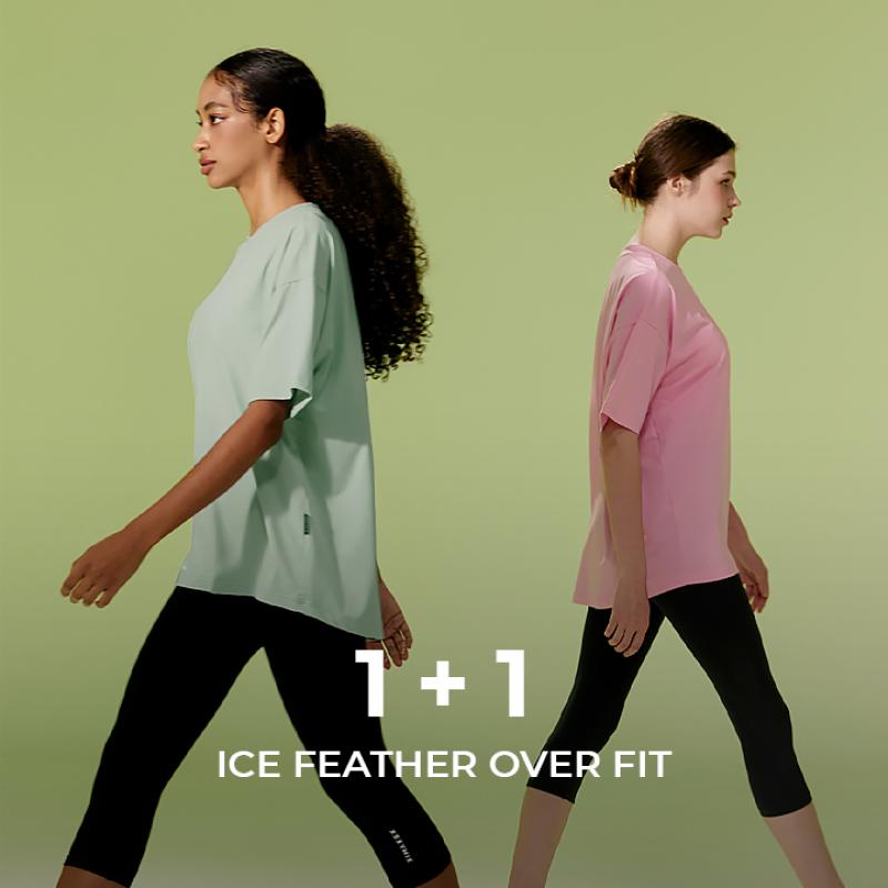 아이스페더 오버핏 티셔츠 1+1