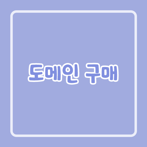 도메인 구매