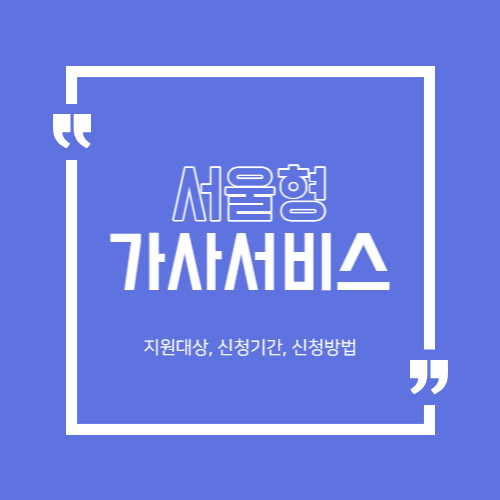 서울형가사서비스