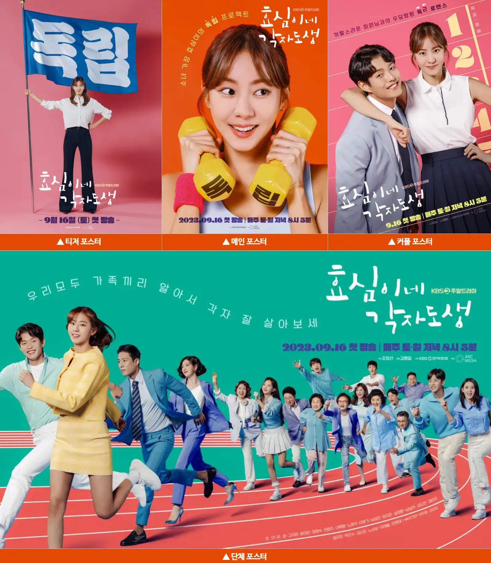 효심이네 각자도생 포스터