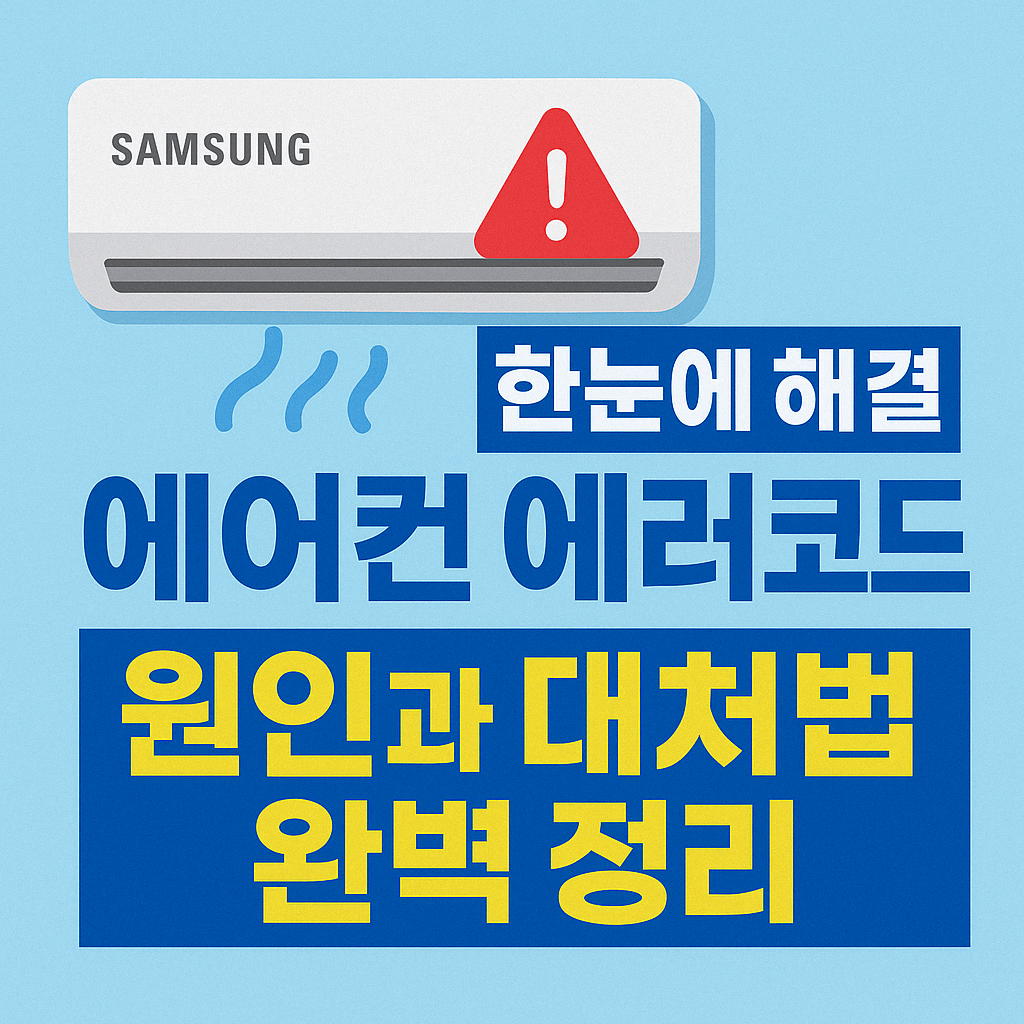 삼성 에어컨 에러코드 정리 블로그 섬네일