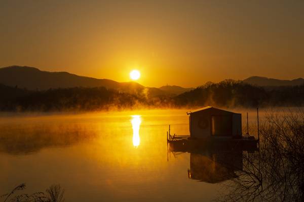 안성 고삼호수 일몰