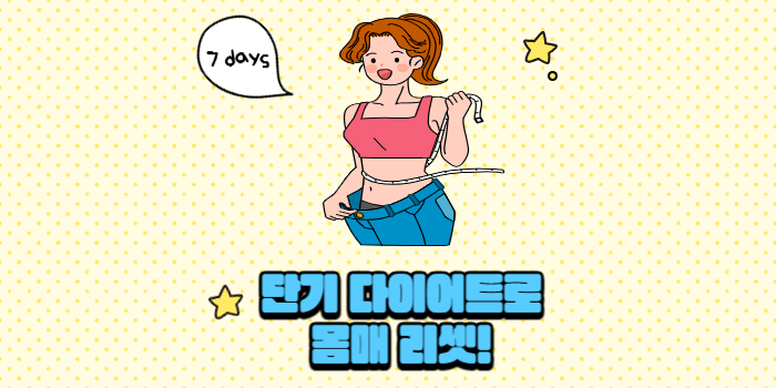 단기 다이어트 몸매 리셋