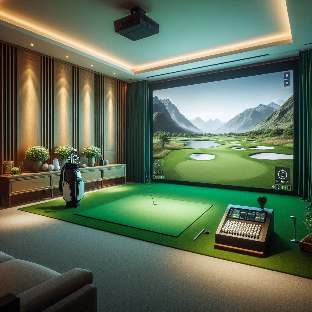 스크린골프장 배경