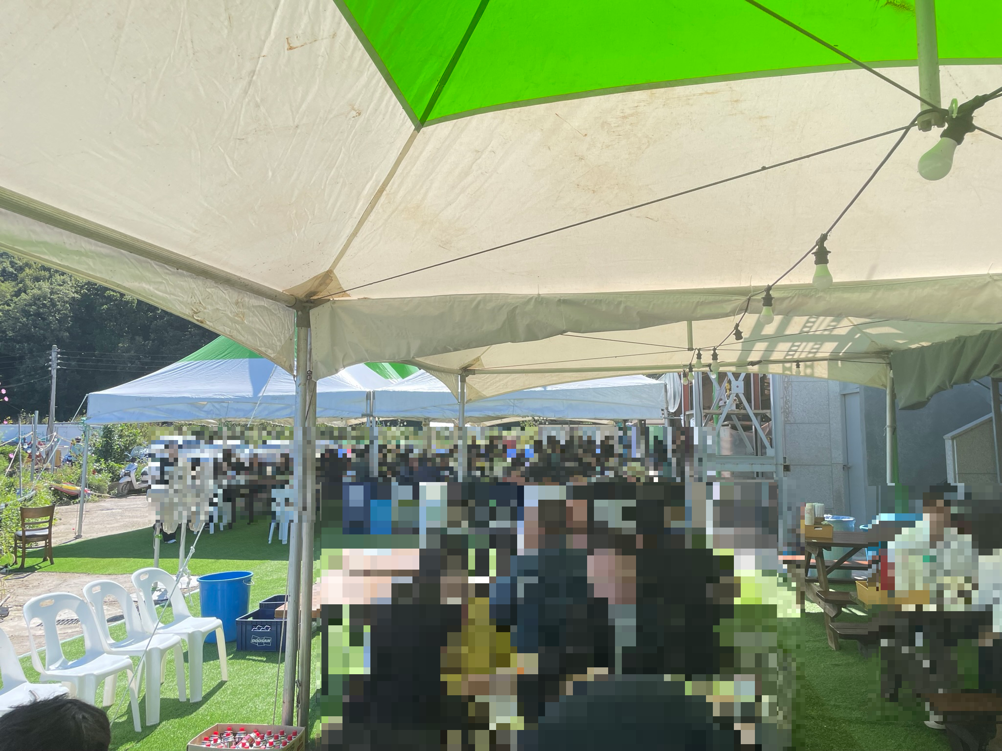 만정수산 야외좌석