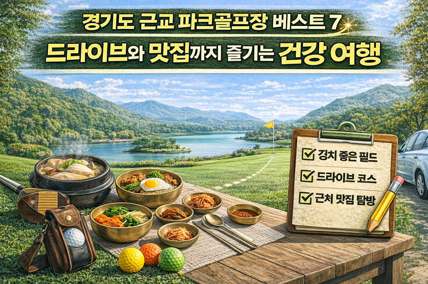 경기도 근교 파크골프장 베스트 7 드라이브와 맛집까지 즐기는 여행