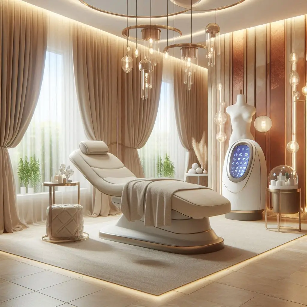 피부,체형관리 샵 배경