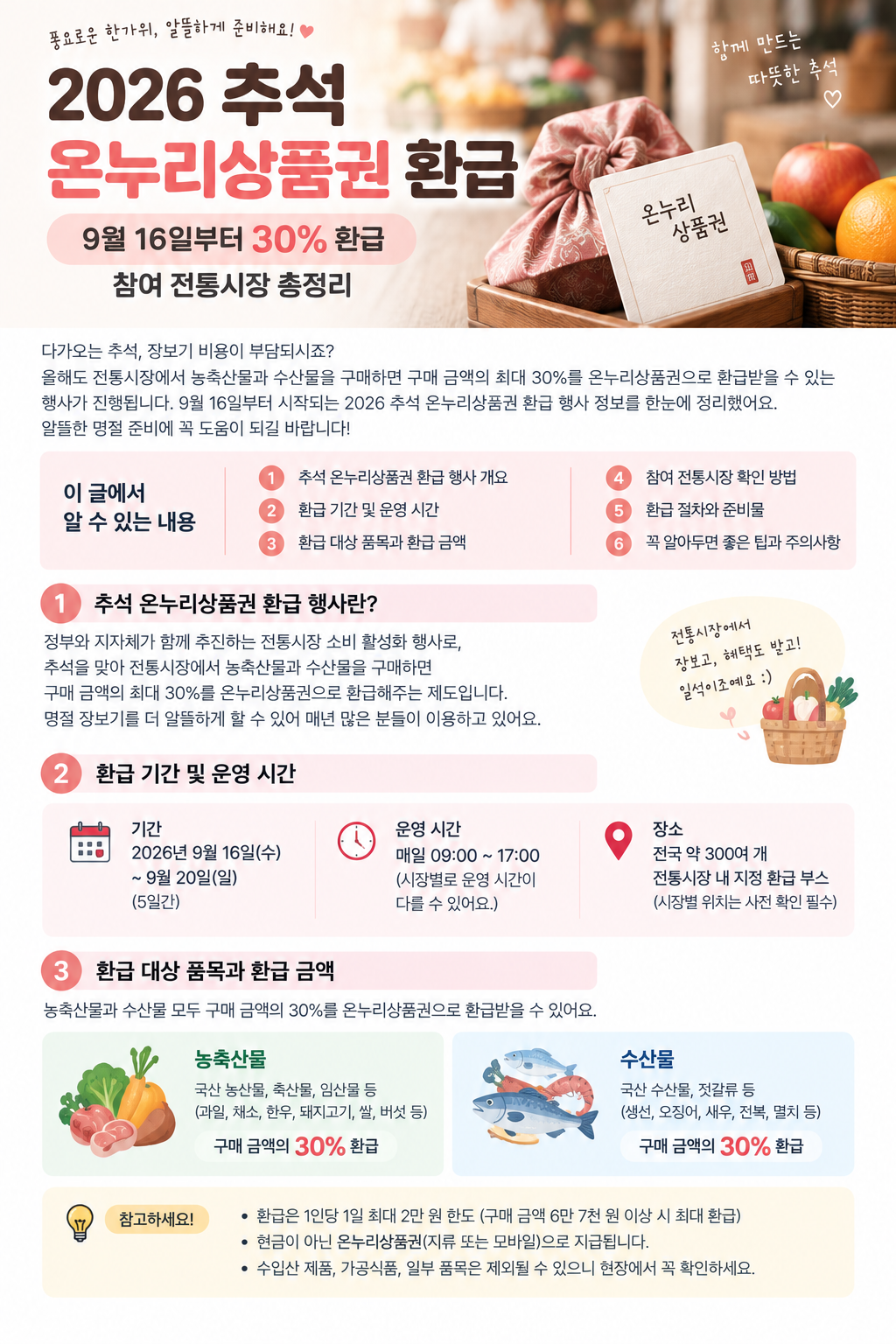 2026 추석 온누리상품권 환급