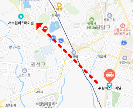 수원버스터미널 위치