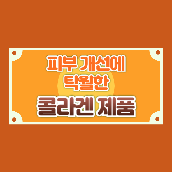 피부 개선에 탁월한 콜라겐 제품