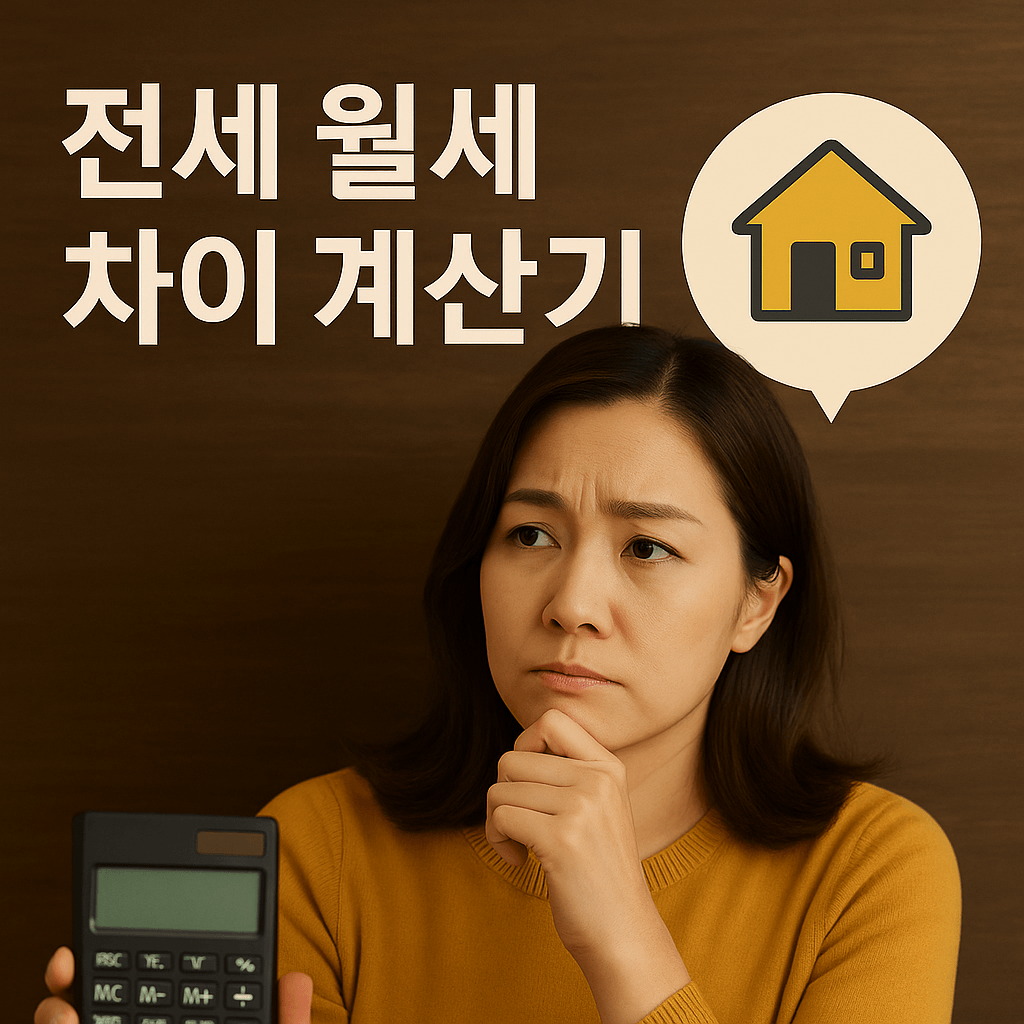 전세 월세 차이 계산기
