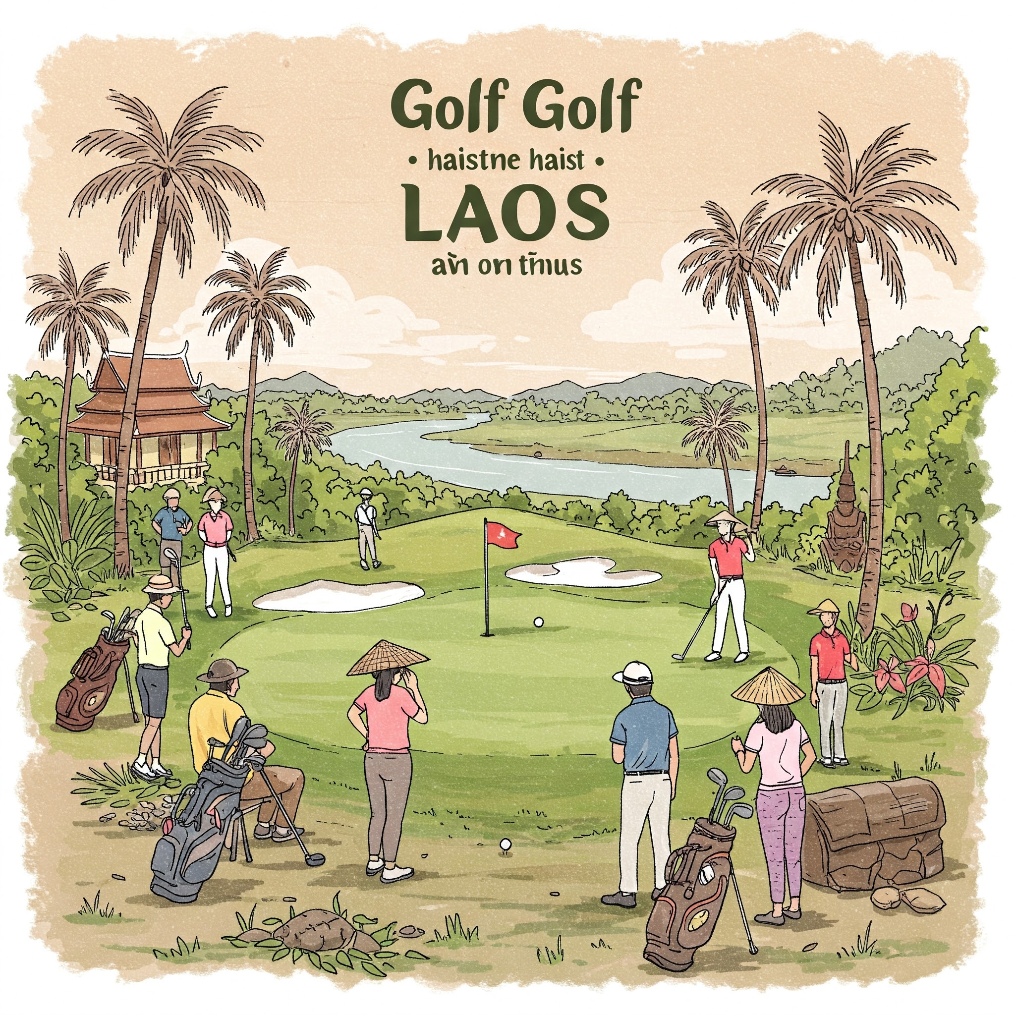 라오스 골프 여행 추천: 최고의 골프 코스와 즐길 거리