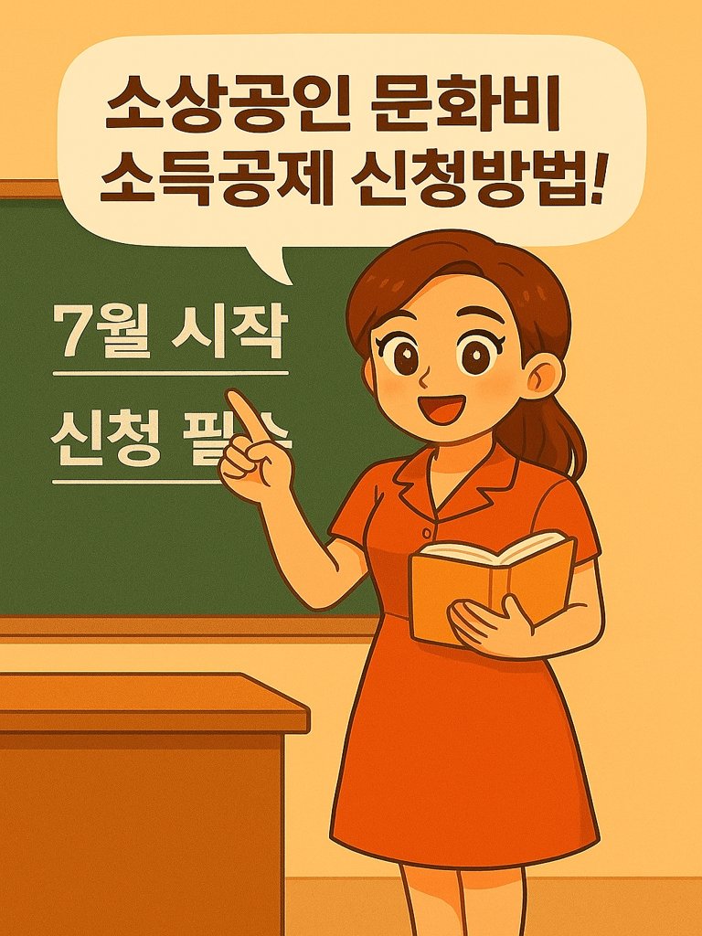 문화비 소득공제 사전 접수 신청이 7월 부터라는 내용을 설명하는 이미지