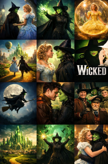 영화 위키드의 주인공들