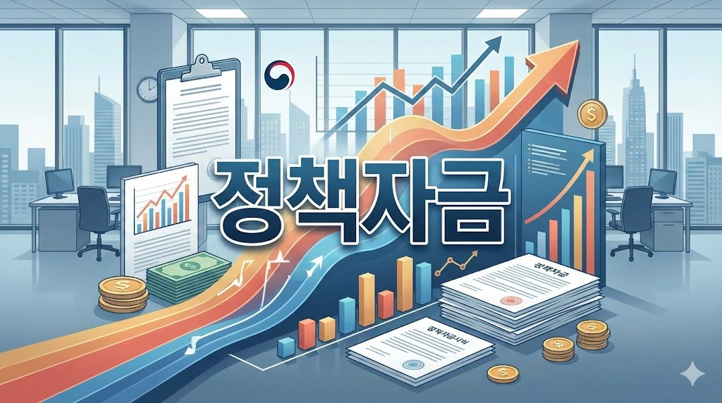 정책자금 승인 전략 인포그래픽 배경