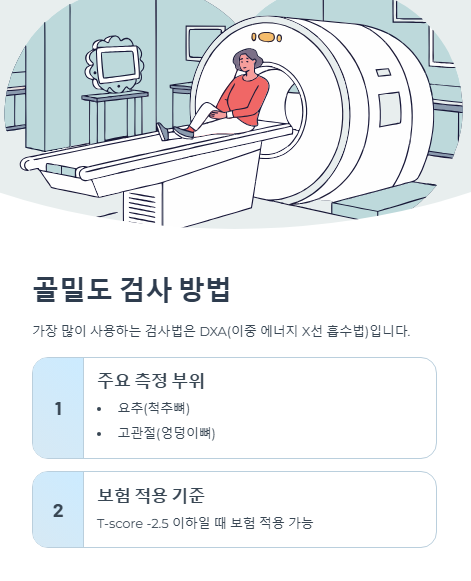 골밀도 검사 방법