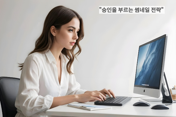 승인을 부르는 썸네일 전략을 설명하는 블로그 대표 이미지