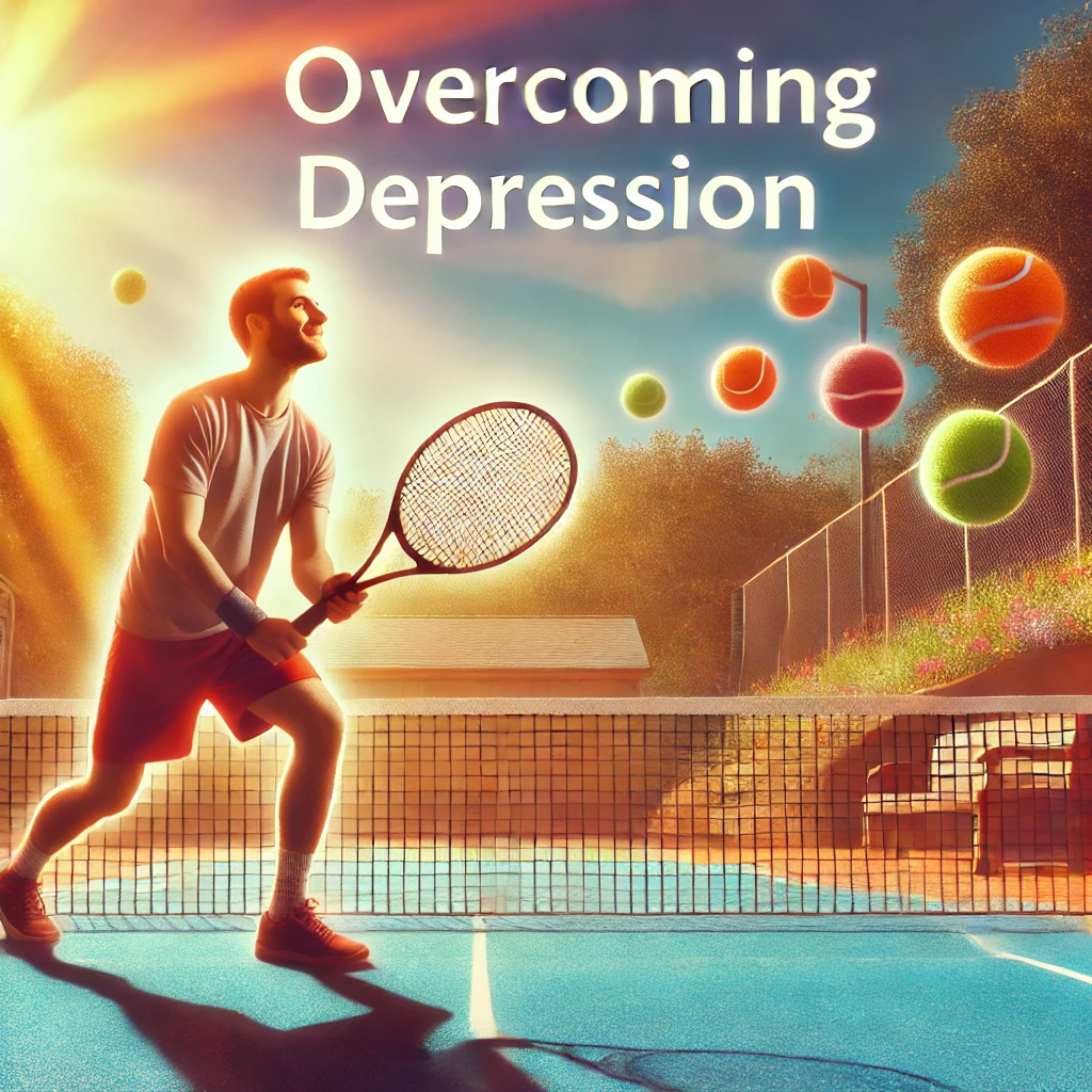 테니스로 우울증 극복하기에 관한 사진