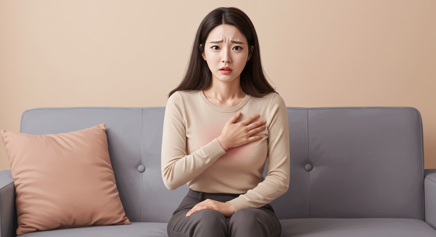 근골격계 긴장으로 인한 가슴 답답함