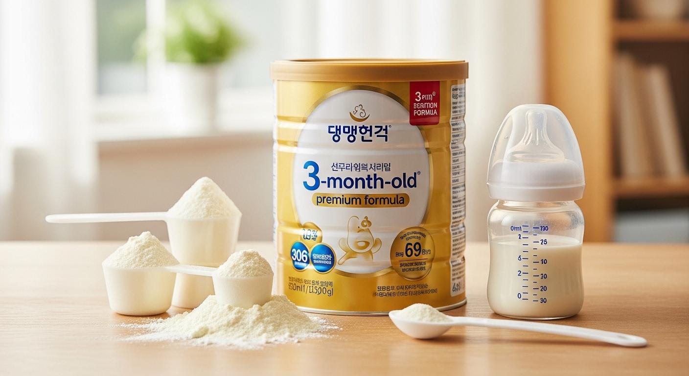 3개월 아기 분유량