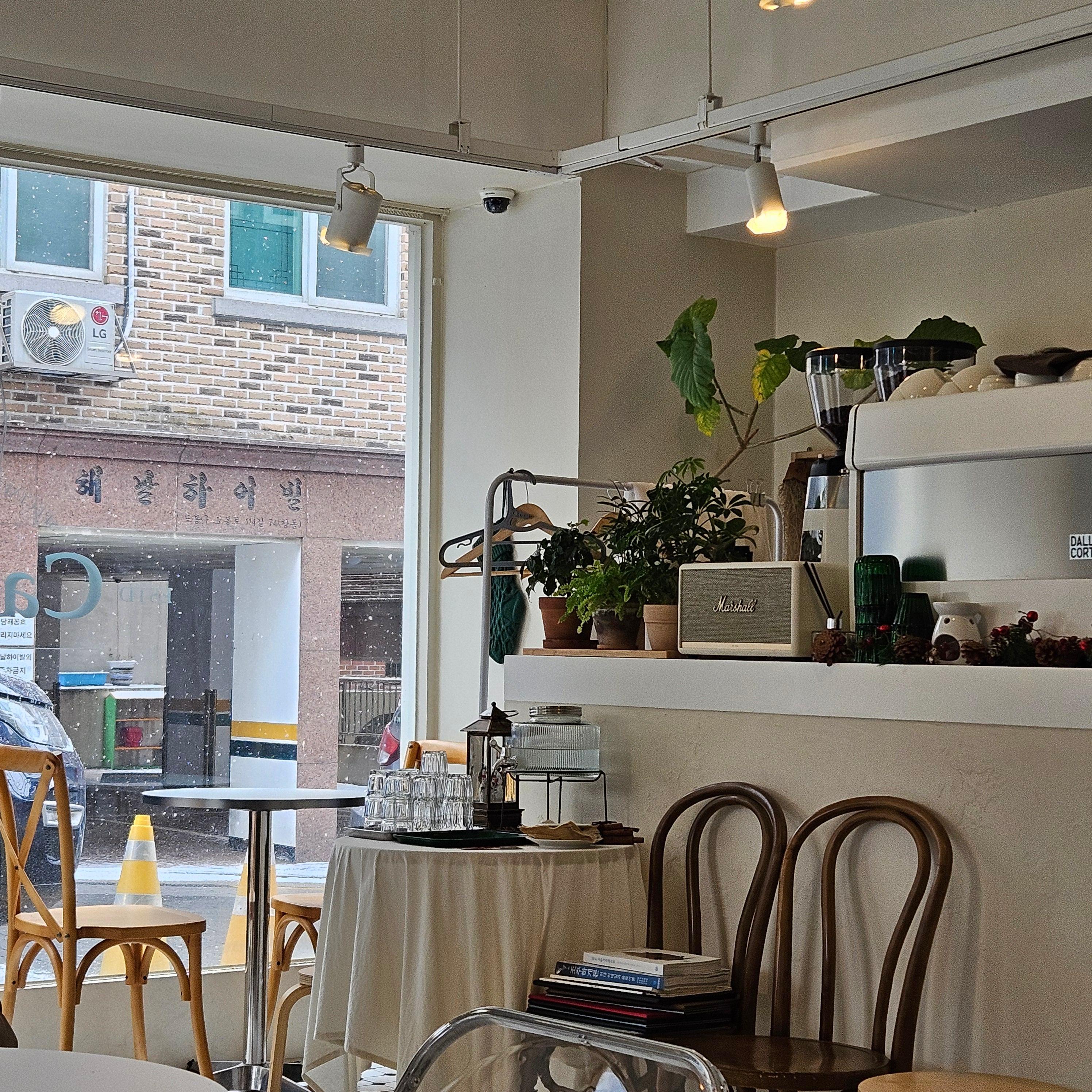 카페 좌석 사진