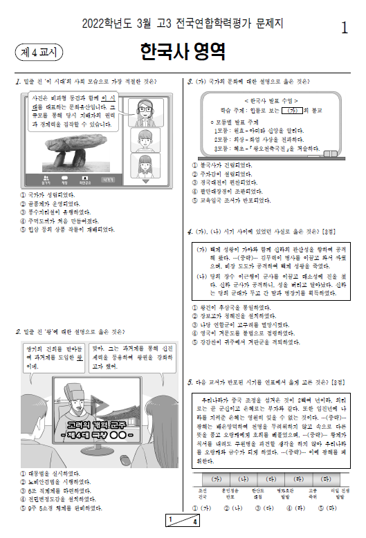 2022-3월-고3-모의고사-한국사-기출문제-다운