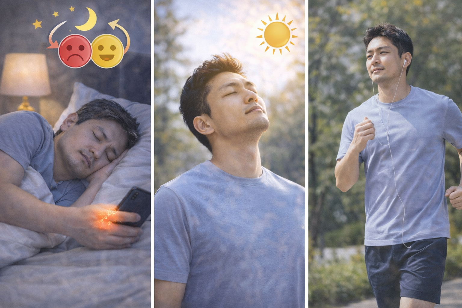 감정기복이 심해졌다면? '수면,햇빛,운동' 3가지만 먼저 점검하세요 관련 사진