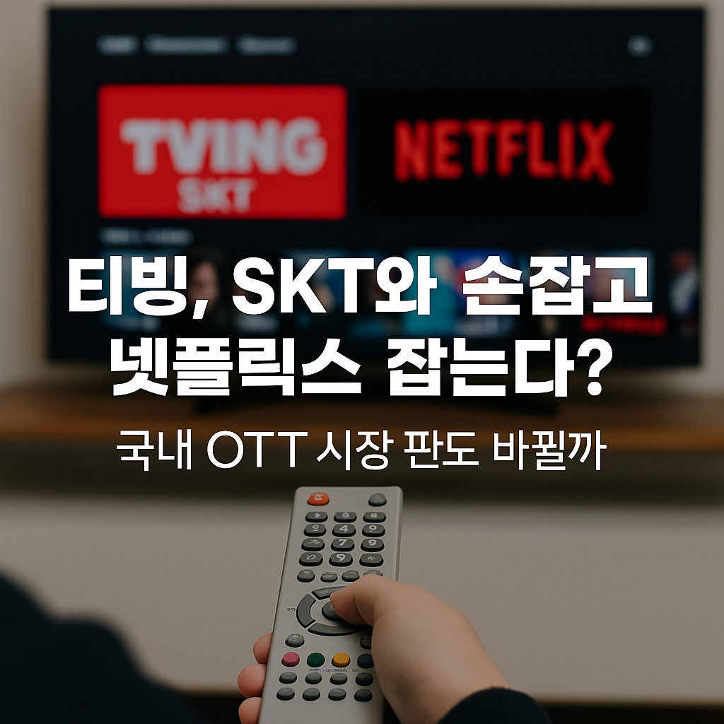 티빙, SKT와 손잡고 넷플릭스 잡는다