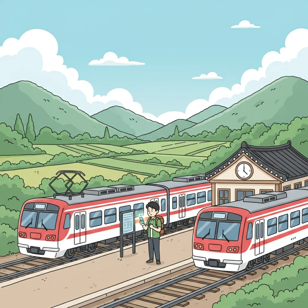 양산 원동역 무궁화호 시간표와 주차장..