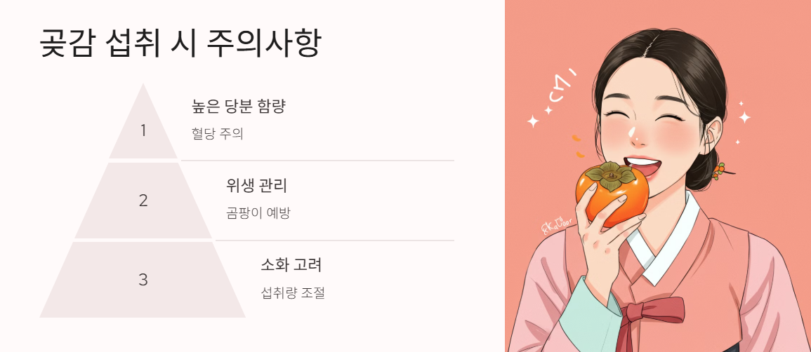 곶감 섭취 시 주의사항