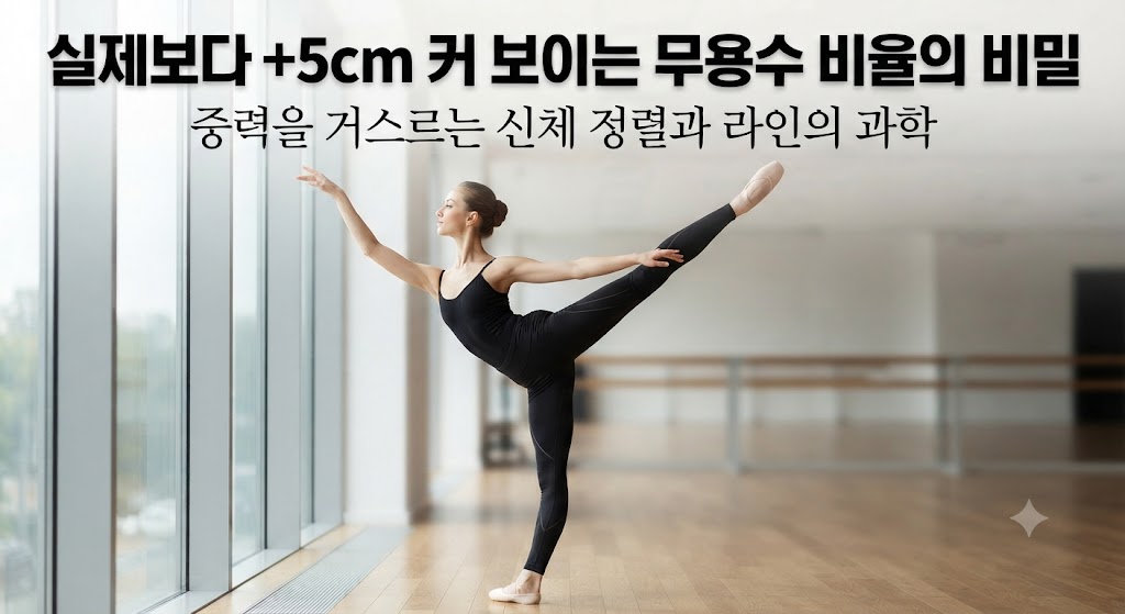 실제보다 +5cm 커 보이는 무용수 비율의 비밀"