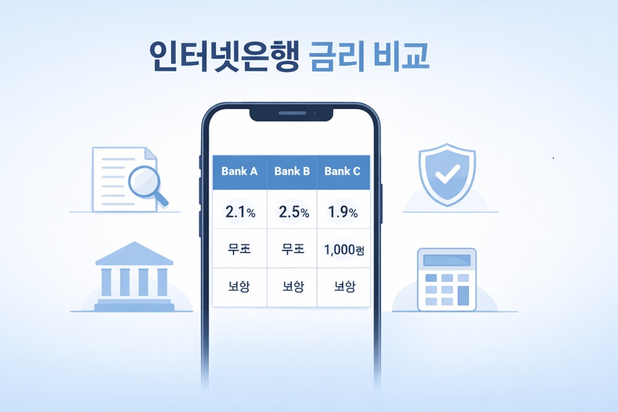 인터넷은핸 금리비교 안내