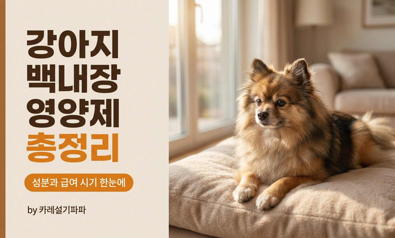 창가에서 눈을 감고 쉬는 포메라니안
