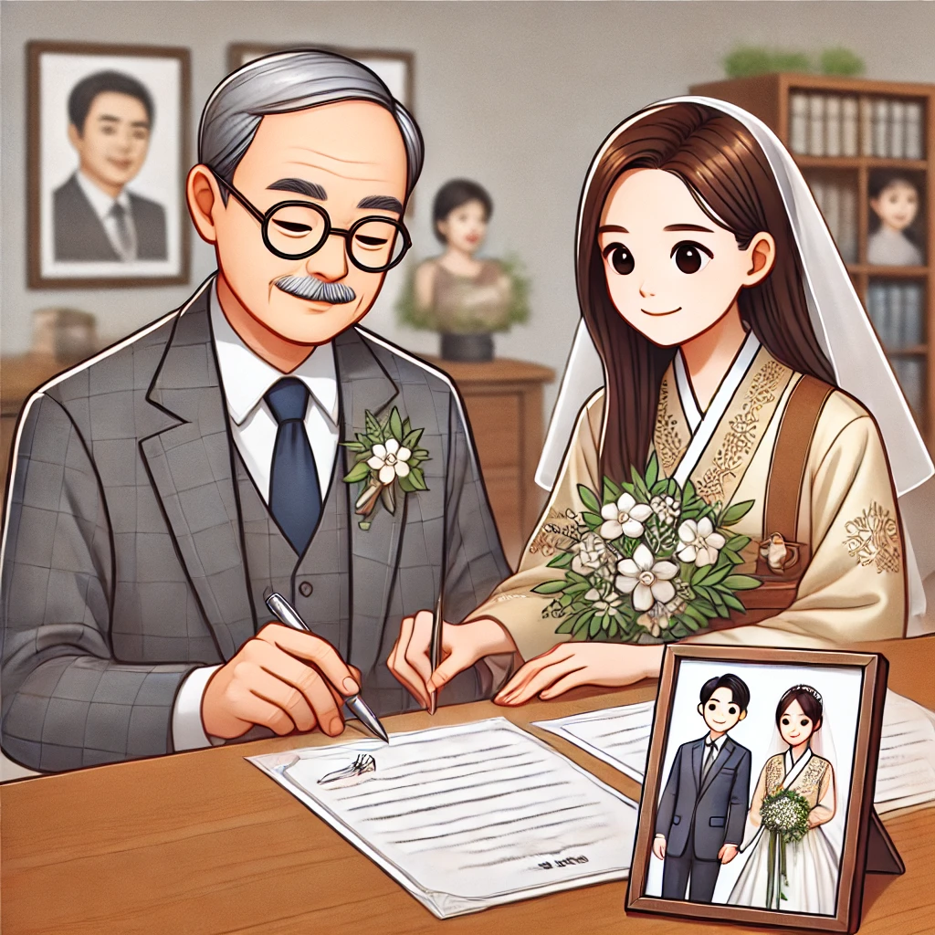 흐느끼는 노인 - 부당한 유언으로 인한 슬픔