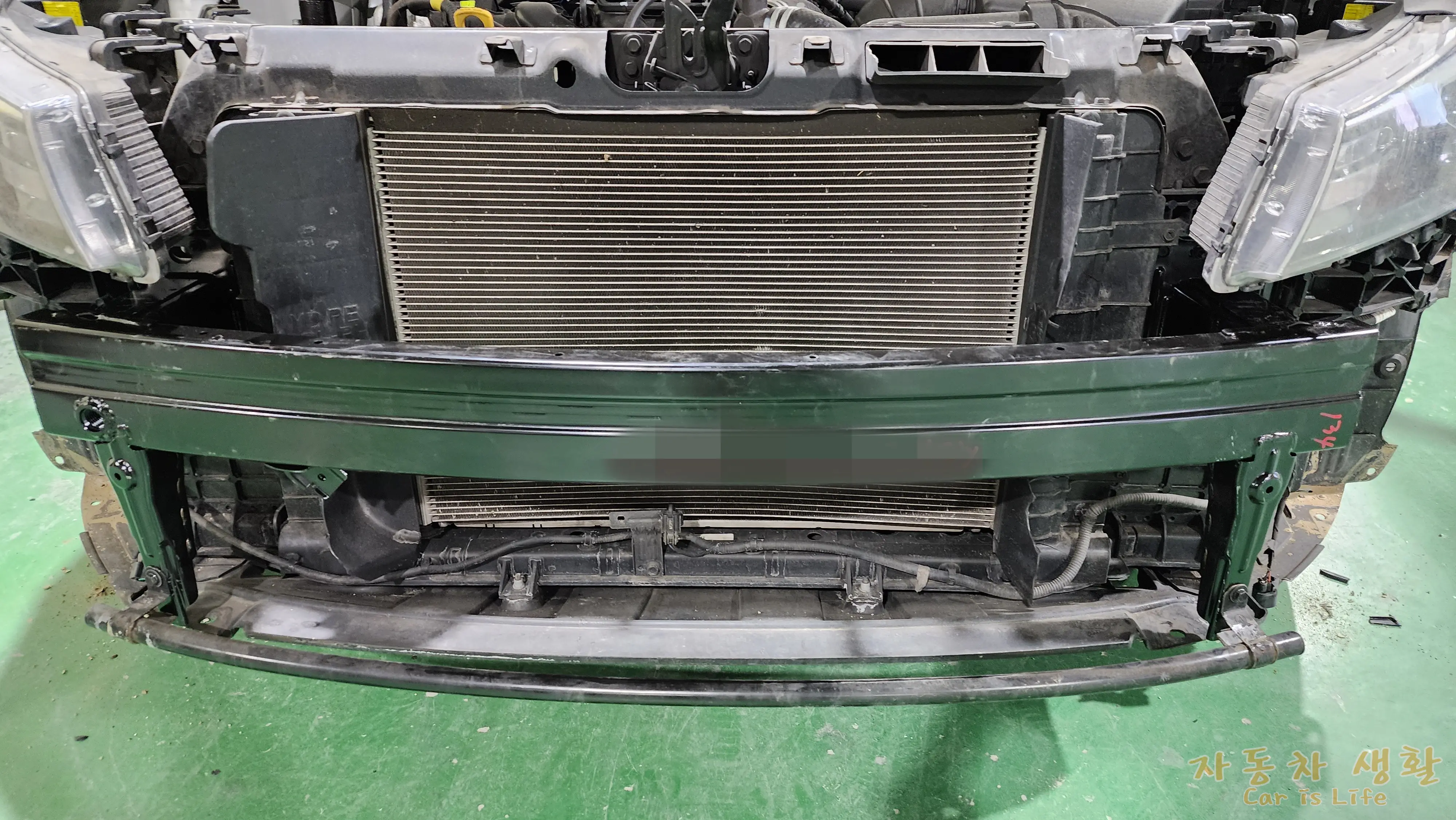 새 범퍼 레인 부착